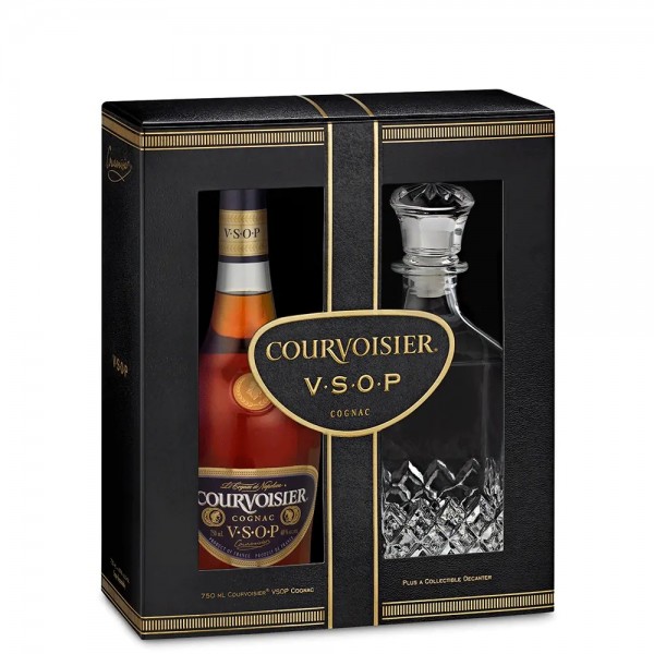 Cognac - with - Decanter VSOP Set Wine World Gift Courvoisier